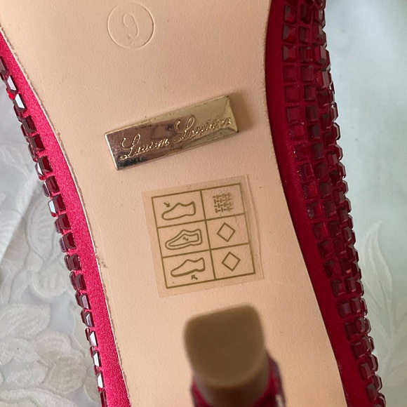 Lauren Lorraine Red Dazzled Pumps. SIZE 9. New in box. - Picture 6 of 9